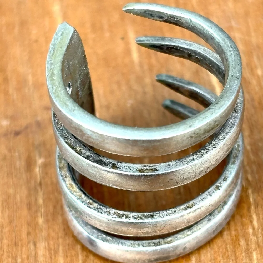 Silverware full fork ring - Picture 2 of 7